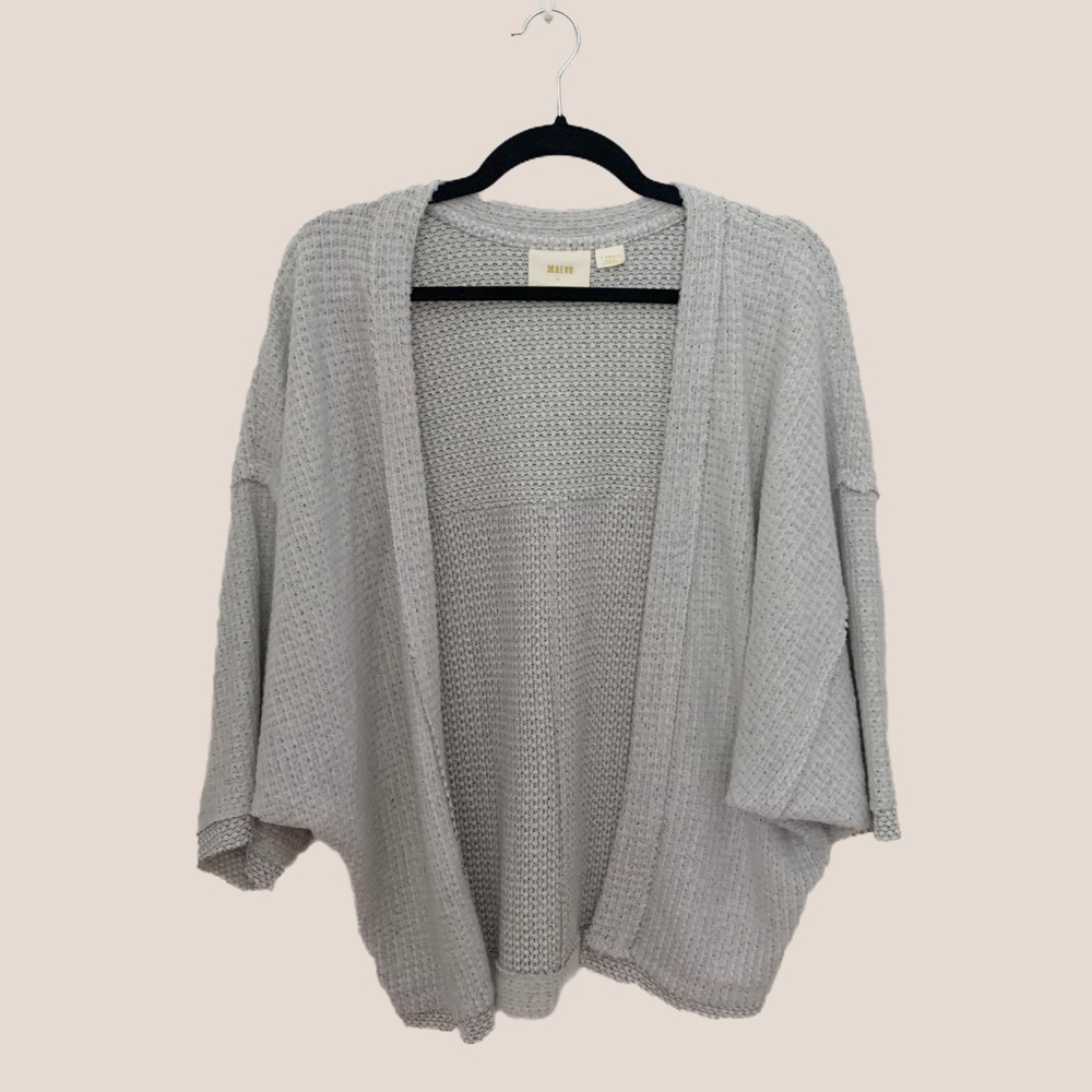 Maeve by Anthropologie Light Gray Boho Cardigan for Women | Size: XS